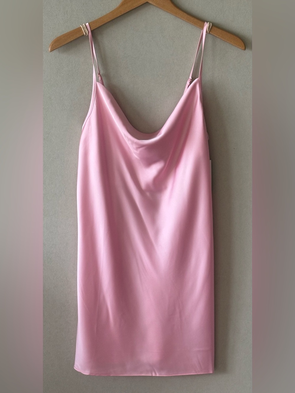 INC International Concepts Pink Satin chemise nightie night gown